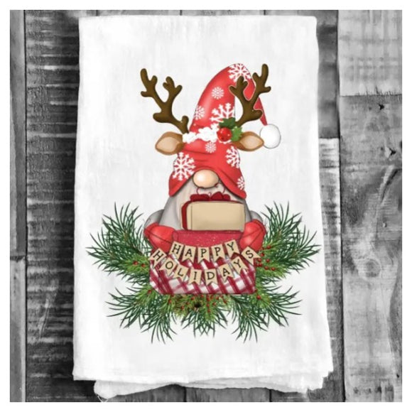 Essuie de cuisine • Gnome • Noël • Renne •