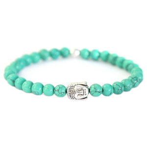 Bracelet Bouddha Marble 3 • Vert paume •