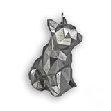 Bougie Bulldog assis • Argent •