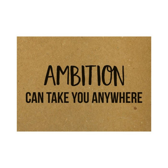 Carte postale • L'ambition peut vous emmener partout •