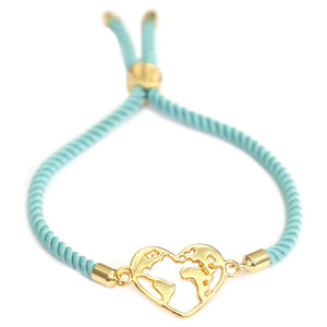 Bracelet • Heart • Eart • Bleu •