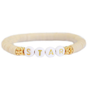 Winter Bracelet 4 • Star • Crème •