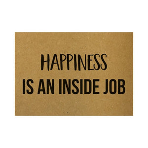 Carte postale • Le bonheur est un travail intérieur •