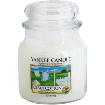 Bougie Yankee Candle • Clean Cotton •