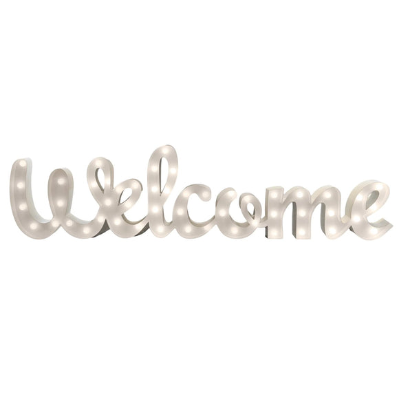 Lettrage Lights • Welcome •