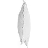 Coussin Étoile • Pompon • Blanc • 50 cm