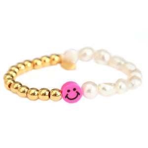 Bracelet Perles Smiley