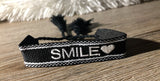Bracelet tissé • Smile • Noir