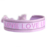 Bracelet Tissé • Love • Lila •