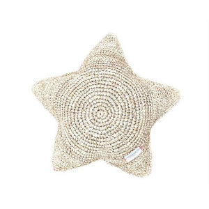 Coussin étoile en Raphia ⌀ 30 cm.