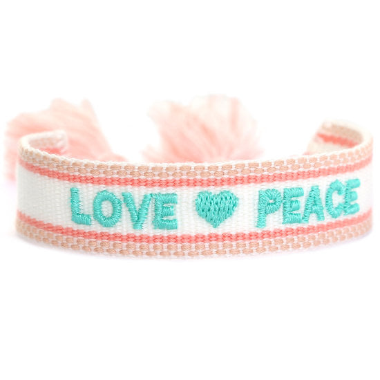 Bracelet Tissé • Love et Peace •
