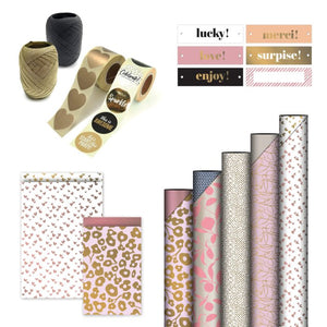 Kit Emballage cadeau Pink Party • small Business •