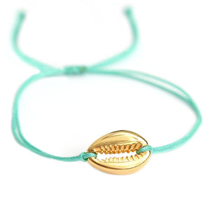 Bracelet Coquillage Or • Turquoise •
