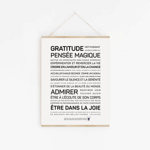 Affiche • Gratitude… •