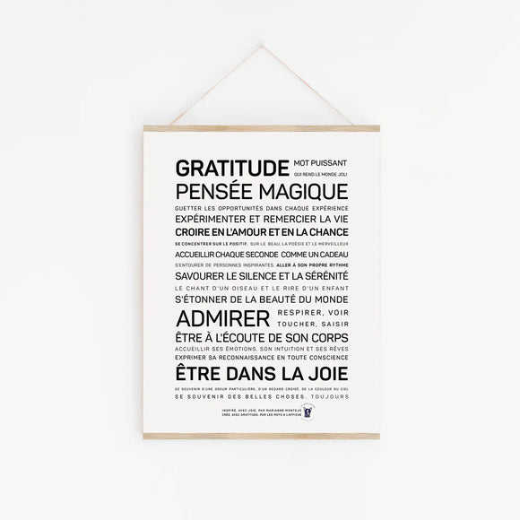 Affiche • Gratitude… •