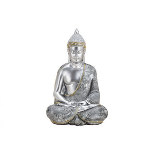 Bouddha • 36 cm • Argent •
